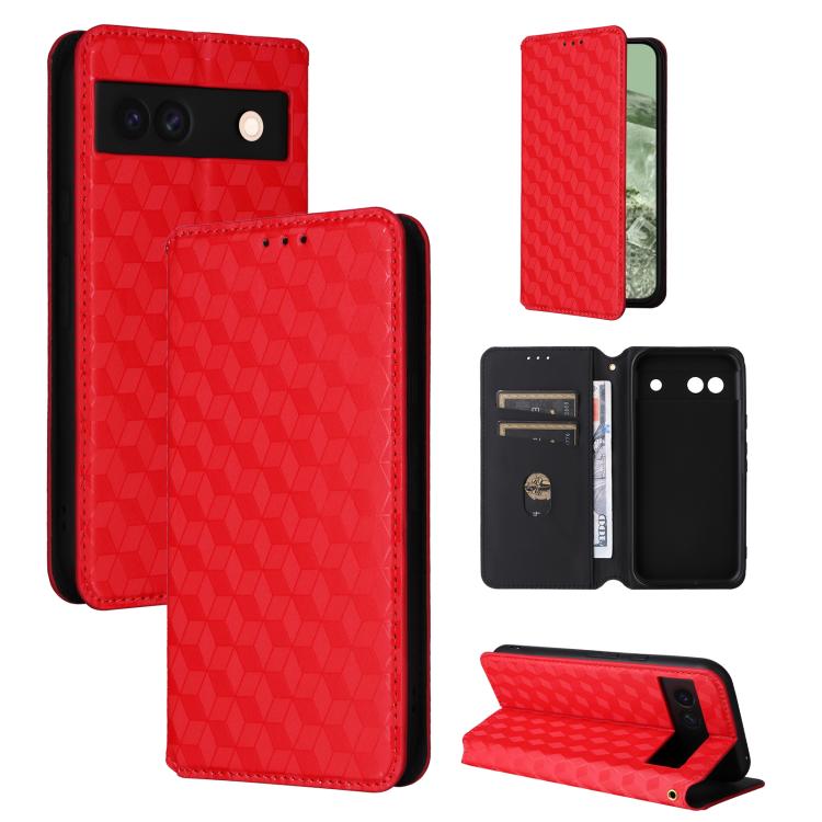 Cubic Grid Texture Flip Leather Phone Case, For Google Pixel 11 Pro XL, For Google Pixel 11 / Pixel 11 Pro, For Google Pixel 10a, For Google Pixel 10 Pro XL, For Google Pixel 10 / Pixel 10 Pro, For Google Pixel 9a, For Google Pixel 9 Pro XL            ...