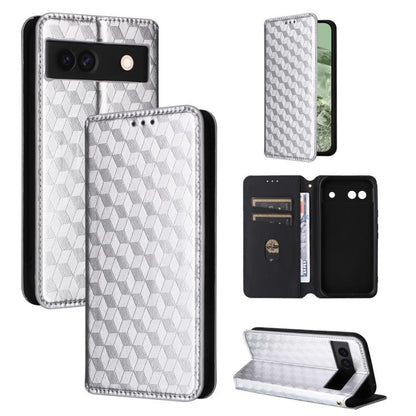 Cubic Grid Texture Flip Leather Phone Case, For Google Pixel 11 Pro XL, For Google Pixel 11 / Pixel 11 Pro, For Google Pixel 10a, For Google Pixel 10 Pro XL, For Google Pixel 10 / Pixel 10 Pro, For Google Pixel 9a, For Google Pixel 9 Pro XL            ...