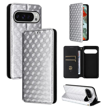 Cubic Grid Texture Flip Leather Phone Case, For Google Pixel 11 Pro XL, For Google Pixel 11 / Pixel 11 Pro, For Google Pixel 10a, For Google Pixel 10 Pro XL, For Google Pixel 10 / Pixel 10 Pro, For Google Pixel 9a, For Google Pixel 9 Pro XL            ...