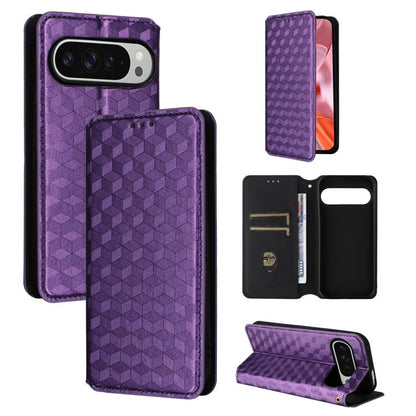 Cubic Grid Texture Flip Leather Phone Case, For Google Pixel 11 Pro XL, For Google Pixel 11 / Pixel 11 Pro, For Google Pixel 10a, For Google Pixel 10 Pro XL, For Google Pixel 10 / Pixel 10 Pro, For Google Pixel 9a, For Google Pixel 9 Pro XL            ...