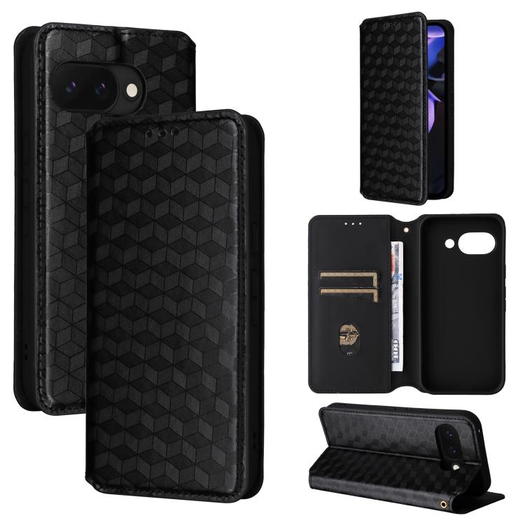 Cubic Grid Texture Flip Leather Phone Case, For Google Pixel 11 Pro XL, For Google Pixel 11 / Pixel 11 Pro, For Google Pixel 10a, For Google Pixel 10 Pro XL, For Google Pixel 10 / Pixel 10 Pro, For Google Pixel 9a, For Google Pixel 9 Pro XL            ...