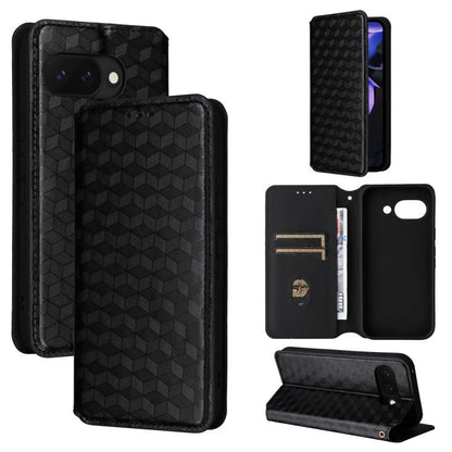 Cubic Grid Texture Flip Leather Phone Case, For Google Pixel 11 Pro XL, For Google Pixel 11 / Pixel 11 Pro, For Google Pixel 10a, For Google Pixel 10 Pro XL, For Google Pixel 10 / Pixel 10 Pro, For Google Pixel 9a, For Google Pixel 9 Pro XL            ...