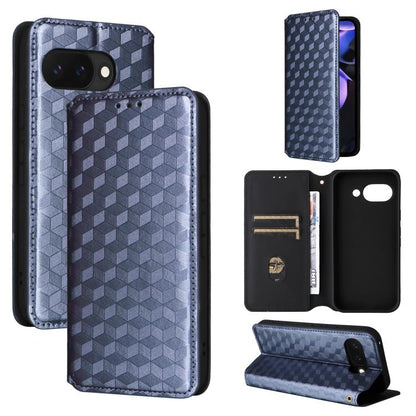 Cubic Grid Texture Flip Leather Phone Case, For Google Pixel 11 Pro XL, For Google Pixel 11 / Pixel 11 Pro, For Google Pixel 10a, For Google Pixel 10 Pro XL, For Google Pixel 10 / Pixel 10 Pro, For Google Pixel 9a, For Google Pixel 9 Pro XL            ...
