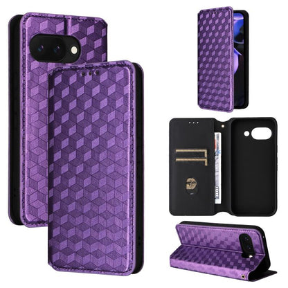 Cubic Grid Texture Flip Leather Phone Case, For Google Pixel 11 Pro XL, For Google Pixel 11 / Pixel 11 Pro, For Google Pixel 10a, For Google Pixel 10 Pro XL, For Google Pixel 10 / Pixel 10 Pro, For Google Pixel 9a, For Google Pixel 9 Pro XL            ...