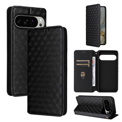 Cubic Grid Texture Flip Leather Phone Case, For Google Pixel 11 Pro XL, For Google Pixel 11 / Pixel 11 Pro, For Google Pixel 10a, For Google Pixel 10 Pro XL, For Google Pixel 10 / Pixel 10 Pro, For Google Pixel 9a, For Google Pixel 9 Pro XL            ...