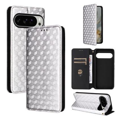 Cubic Grid Texture Flip Leather Phone Case, For Google Pixel 11 Pro XL, For Google Pixel 11 / Pixel 11 Pro, For Google Pixel 10a, For Google Pixel 10 Pro XL, For Google Pixel 10 / Pixel 10 Pro, For Google Pixel 9a, For Google Pixel 9 Pro XL            ...