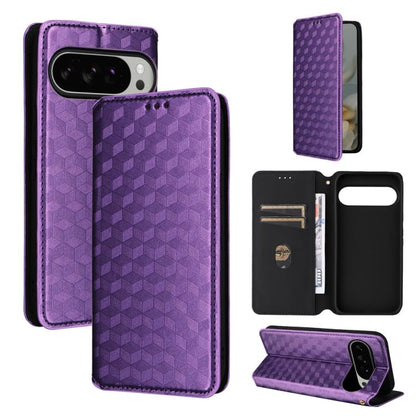 Cubic Grid Texture Flip Leather Phone Case, For Google Pixel 11 Pro XL, For Google Pixel 11 / Pixel 11 Pro, For Google Pixel 10a, For Google Pixel 10 Pro XL, For Google Pixel 10 / Pixel 10 Pro, For Google Pixel 9a, For Google Pixel 9 Pro XL            ...