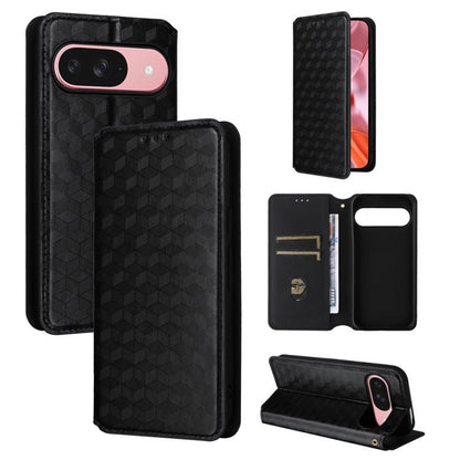 Cubic Grid Texture Flip Leather Phone Case, For Google Pixel 11 Pro XL, For Google Pixel 11 / Pixel 11 Pro, For Google Pixel 10a, For Google Pixel 10 Pro XL, For Google Pixel 10 / Pixel 10 Pro, For Google Pixel 9a, For Google Pixel 9 Pro XL            ...