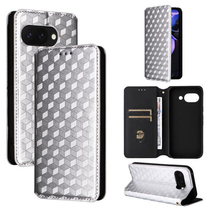 Cubic Grid Texture Flip Leather Phone Case, For Google Pixel 11 Pro XL, For Google Pixel 11 / Pixel 11 Pro, For Google Pixel 10a, For Google Pixel 10 Pro XL, For Google Pixel 10 / Pixel 10 Pro, For Google Pixel 9a, For Google Pixel 9 Pro XL            ...