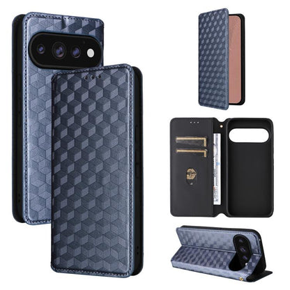 Cubic Grid Texture Flip Leather Phone Case, For Google Pixel 11 Pro XL, For Google Pixel 11 / Pixel 11 Pro, For Google Pixel 10a, For Google Pixel 10 Pro XL, For Google Pixel 10 / Pixel 10 Pro, For Google Pixel 9a, For Google Pixel 9 Pro XL            ...