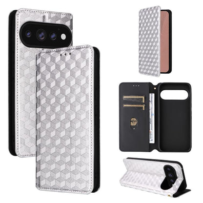 Cubic Grid Texture Flip Leather Phone Case, For Google Pixel 11 Pro XL, For Google Pixel 11 / Pixel 11 Pro, For Google Pixel 10a, For Google Pixel 10 Pro XL, For Google Pixel 10 / Pixel 10 Pro, For Google Pixel 9a, For Google Pixel 9 Pro XL            ...