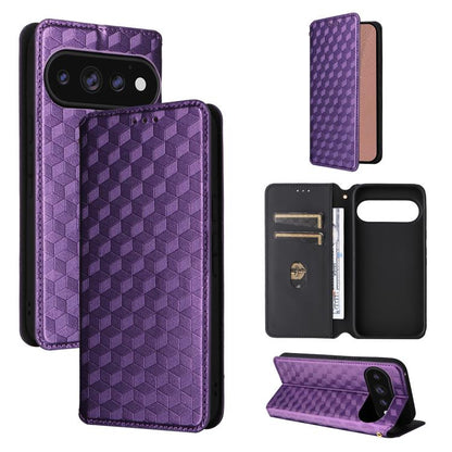 Cubic Grid Texture Flip Leather Phone Case, For Google Pixel 11 Pro XL, For Google Pixel 11 / Pixel 11 Pro, For Google Pixel 10a, For Google Pixel 10 Pro XL, For Google Pixel 10 / Pixel 10 Pro, For Google Pixel 9a, For Google Pixel 9 Pro XL            ...
