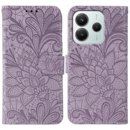Lace Flower Embossing Flip Leather Phone Case, For Redmi 15C 5G / 4G EU 173mm, For Redmi 15 5G Global / 15 4G SEA, For Redmi 15 5G / 4G EU 171mm, For Redmi 15C 5G / 4G Global 171mm, For Redmi Turbo 4 Pro 5G / Poco F7, For Redmi A5 4G 173.3mm           ...