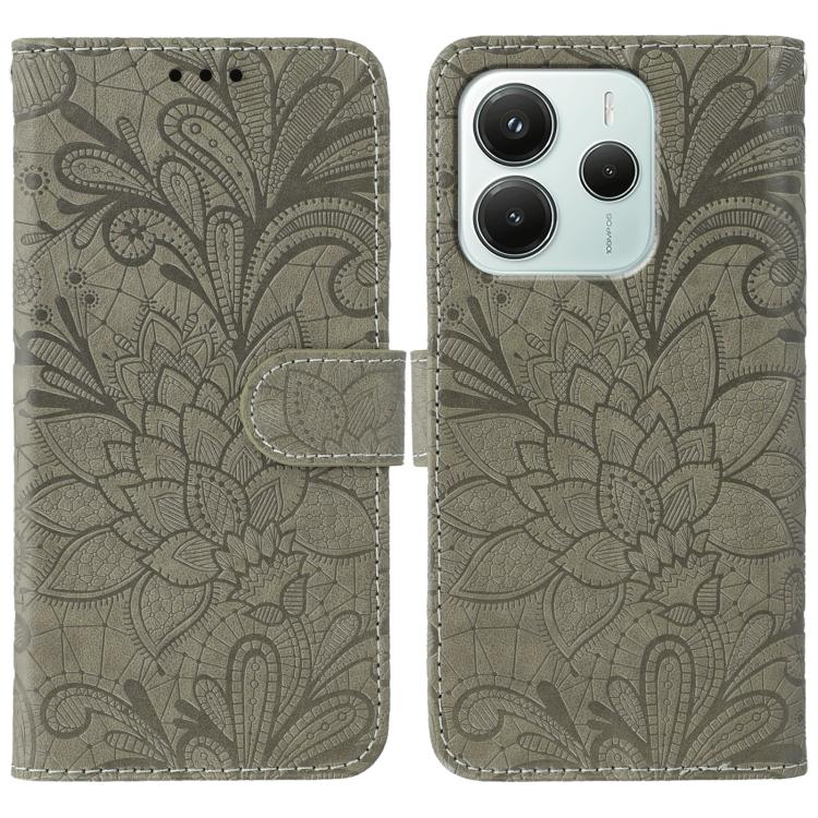 Lace Flower Embossing Flip Leather Phone Case, For Redmi 15C 5G / 4G EU 173mm, For Redmi 15 5G Global / 15 4G SEA, For Redmi 15 5G / 4G EU 171mm, For Redmi 15C 5G / 4G Global 171mm, For Redmi Turbo 4 Pro 5G / Poco F7, For Redmi A5 4G 173.3mm           ...