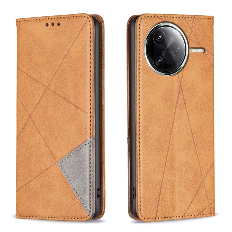 Rhombus Texture Magnetic Leather Phone Case, For Xiaomi 17T Pro 5G, For Xiaomi 17T 5G, For Xiaomi Poco M7 4G 169mm, For Xiaomi 15T Pro, For Xiaomi 15T 5G, For Xiaomi Poco C71, For Xiaomi Poco F7 Pro / F7 Ultra