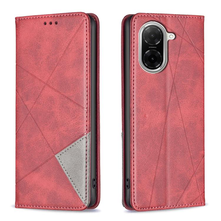 Rhombus Texture Magnetic Leather Phone Case, For Xiaomi 17T Pro 5G, For Xiaomi 17T 5G, For Xiaomi Poco M7 4G 169mm, For Xiaomi 15T Pro, For Xiaomi 15T 5G, For Xiaomi Poco C71, For Xiaomi Poco F7 Pro / F7 Ultra