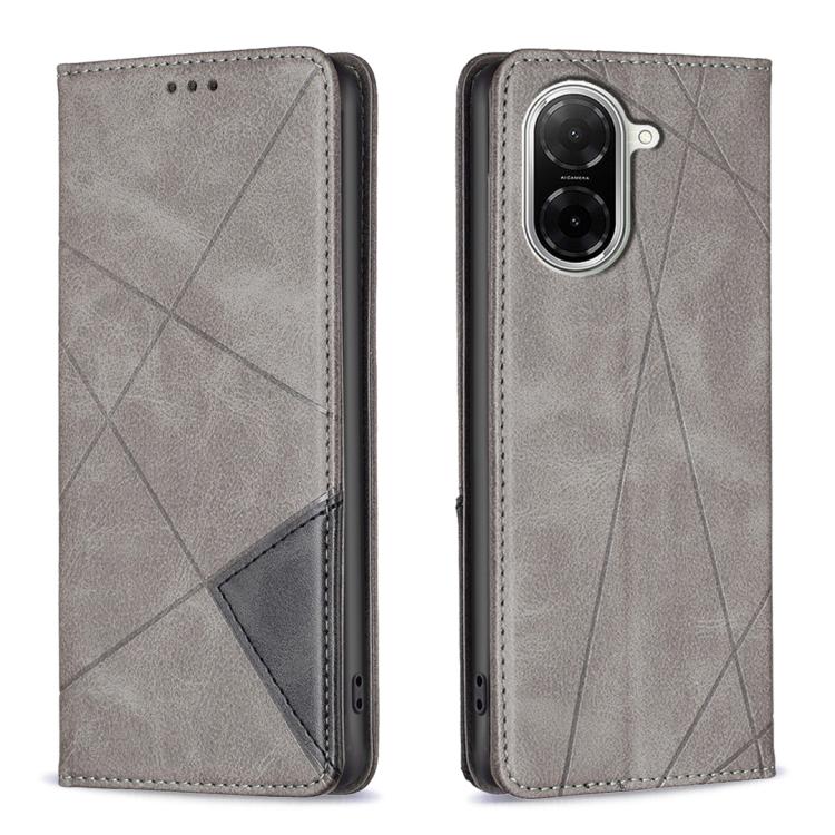 Rhombus Texture Magnetic Leather Phone Case, For Xiaomi 17T Pro 5G, For Xiaomi 17T 5G, For Xiaomi Poco M7 4G 169mm, For Xiaomi 15T Pro, For Xiaomi 15T 5G, For Xiaomi Poco C71, For Xiaomi Poco F7 Pro / F7 Ultra