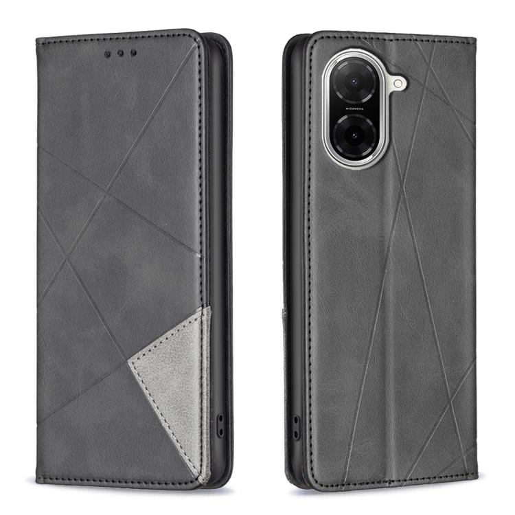 Rhombus Texture Magnetic Leather Phone Case, For Xiaomi 17T Pro 5G, For Xiaomi 17T 5G, For Xiaomi Poco M7 4G 169mm, For Xiaomi 15T Pro, For Xiaomi 15T 5G, For Xiaomi Poco C71, For Xiaomi Poco F7 Pro / F7 Ultra