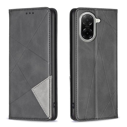 Rhombus Texture Magnetic Leather Phone Case, For Xiaomi 17T Pro 5G, For Xiaomi 17T 5G, For Xiaomi Poco M7 4G 169mm, For Xiaomi 15T Pro, For Xiaomi 15T 5G, For Xiaomi Poco C71, For Xiaomi Poco F7 Pro / F7 Ultra