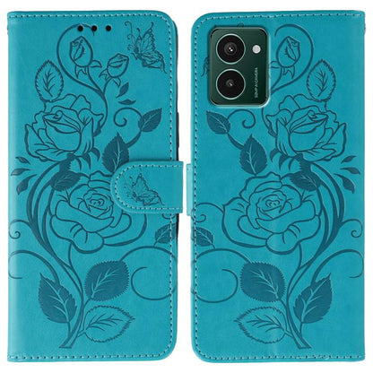 Rose Butterfly Embossed Leather Phone Case, For HMD Pulse Pro