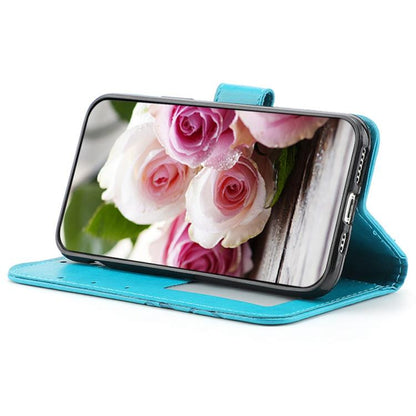Rose Butterfly Embossed Leather Phone Case, For HMD Pulse Pro