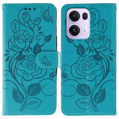 Rose Butterfly Embossed Leather Phone Case, For OPPO Find X9, For OPPO A6 Pro 5G, For OPPO Find X9 Pro, For OPPO A5 Pro 5G Global, For OPPO Reno13 Pro 5G Global, For OPPO Reno13 5G Global, For OPPO Reno13 F 4G Global / 5G Global, For OPPO Find X8      ...