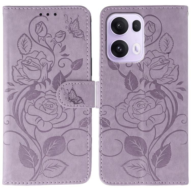 Rose Butterfly Embossed Leather Phone Case, For OPPO Find X9, For OPPO A6 Pro 5G, For OPPO Find X9 Pro, For OPPO A5 Pro 5G Global, For OPPO Reno13 Pro 5G Global, For OPPO Reno13 5G Global, For OPPO Reno13 F 4G Global / 5G Global, For OPPO Find X8      ...