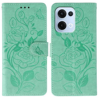 Rose Butterfly Embossed Leather Phone Case, For OPPO Find X9, For OPPO A6 Pro 5G, For OPPO Find X9 Pro, For OPPO A5 Pro 5G Global, For OPPO Reno13 Pro 5G Global, For OPPO Reno13 5G Global, For OPPO Reno13 F 4G Global / 5G Global, For OPPO Find X8      ...