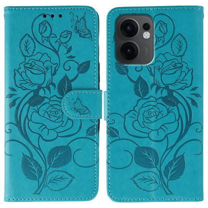 Rose Butterfly Embossed Leather Phone Case, For OPPO Find X9, For OPPO A6 Pro 5G, For OPPO Find X9 Pro, For OPPO A5 Pro 5G Global, For OPPO Reno13 Pro 5G Global, For OPPO Reno13 5G Global, For OPPO Reno13 F 4G Global / 5G Global, For OPPO Find X8      ...