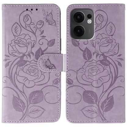 Rose Butterfly Embossed Leather Phone Case, For OPPO Find X9, For OPPO A6 Pro 5G, For OPPO Find X9 Pro, For OPPO A5 Pro 5G Global, For OPPO Reno13 Pro 5G Global, For OPPO Reno13 5G Global, For OPPO Reno13 F 4G Global / 5G Global, For OPPO Find X8      ...