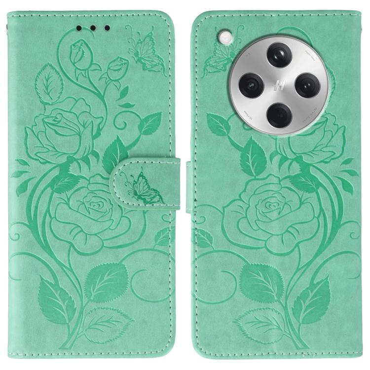 Rose Butterfly Embossed Leather Phone Case, For OPPO Find X9, For OPPO A6 Pro 5G, For OPPO Find X9 Pro, For OPPO A5 Pro 5G Global, For OPPO Reno13 Pro 5G Global, For OPPO Reno13 5G Global, For OPPO Reno13 F 4G Global / 5G Global, For OPPO Find X8      ...