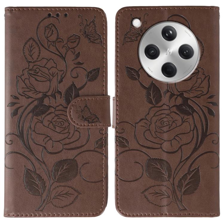Rose Butterfly Embossed Leather Phone Case, For OPPO Find X9, For OPPO A6 Pro 5G, For OPPO Find X9 Pro, For OPPO A5 Pro 5G Global, For OPPO Reno13 Pro 5G Global, For OPPO Reno13 5G Global, For OPPO Reno13 F 4G Global / 5G Global, For OPPO Find X8      ...