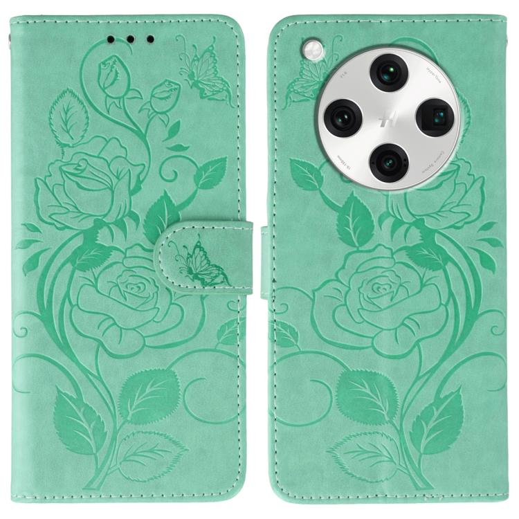 Rose Butterfly Embossed Leather Phone Case, For OPPO Find X9, For OPPO A6 Pro 5G, For OPPO Find X9 Pro, For OPPO A5 Pro 5G Global, For OPPO Reno13 Pro 5G Global, For OPPO Reno13 5G Global, For OPPO Reno13 F 4G Global / 5G Global, For OPPO Find X8      ...