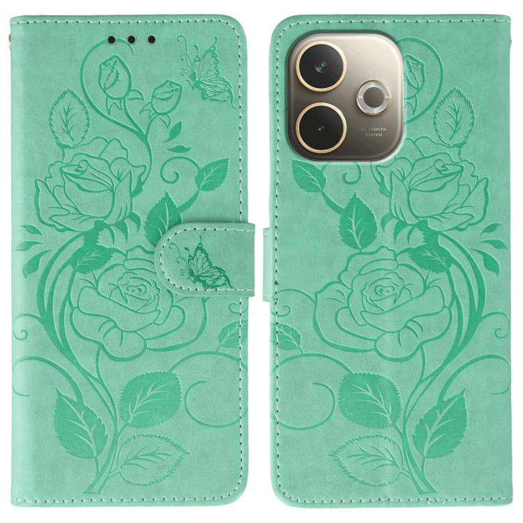 Rose Butterfly Embossed Leather Phone Case, For OPPO Find X9, For OPPO A6 Pro 5G, For OPPO Find X9 Pro, For OPPO A5 Pro 5G Global, For OPPO Reno13 Pro 5G Global, For OPPO Reno13 5G Global, For OPPO Reno13 F 4G Global / 5G Global, For OPPO Find X8      ...