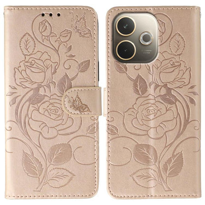 Rose Butterfly Embossed Leather Phone Case, For OPPO Find X9, For OPPO A6 Pro 5G, For OPPO Find X9 Pro, For OPPO A5 Pro 5G Global, For OPPO Reno13 Pro 5G Global, For OPPO Reno13 5G Global, For OPPO Reno13 F 4G Global / 5G Global, For OPPO Find X8      ...