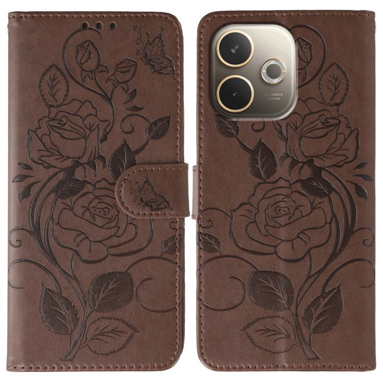 Rose Butterfly Embossed Leather Phone Case, For OPPO Find X9, For OPPO A6 Pro 5G, For OPPO Find X9 Pro, For OPPO A5 Pro 5G Global, For OPPO Reno13 Pro 5G Global, For OPPO Reno13 5G Global, For OPPO Reno13 F 4G Global / 5G Global, For OPPO Find X8      ...