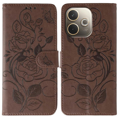 Rose Butterfly Embossed Leather Phone Case, For OPPO Find X9, For OPPO A6 Pro 5G, For OPPO Find X9 Pro, For OPPO A5 Pro 5G Global, For OPPO Reno13 Pro 5G Global, For OPPO Reno13 5G Global, For OPPO Reno13 F 4G Global / 5G Global, For OPPO Find X8      ...