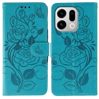 Rose Butterfly Embossed Leather Phone Case, For OPPO Find X9, For OPPO A6 Pro 5G, For OPPO Find X9 Pro, For OPPO A5 Pro 5G Global, For OPPO Reno13 Pro 5G Global, For OPPO Reno13 5G Global, For OPPO Reno13 F 4G Global / 5G Global, For OPPO Find X8      ...