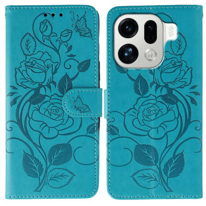Rose Butterfly Embossed Leather Phone Case, For OPPO Find X9, For OPPO A6 Pro 5G, For OPPO Find X9 Pro, For OPPO A5 Pro 5G Global, For OPPO Reno13 Pro 5G Global, For OPPO Reno13 5G Global, For OPPO Reno13 F 4G Global / 5G Global, For OPPO Find X8      ...