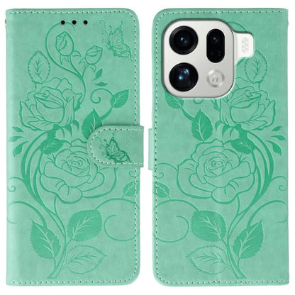 Rose Butterfly Embossed Leather Phone Case, For OPPO Find X9, For OPPO A6 Pro 5G, For OPPO Find X9 Pro, For OPPO A5 Pro 5G Global, For OPPO Reno13 Pro 5G Global, For OPPO Reno13 5G Global, For OPPO Reno13 F 4G Global / 5G Global, For OPPO Find X8      ...