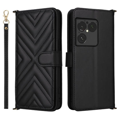 Multifunctional 6-Card Slots Leather Phone Case with Wrist Strap, For Sony Xperia 10 VIII, For Sony Xperia 1 VIII, For Sony Xperia 1 VII