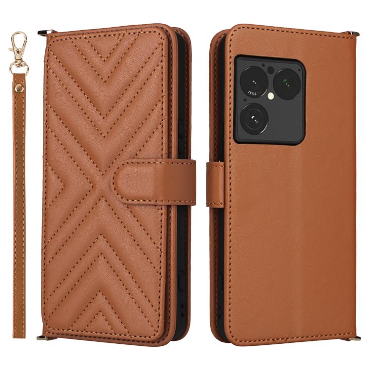 Multifunctional 6-Card Slots Leather Phone Case with Wrist Strap, For Sony Xperia 10 VIII, For Sony Xperia 1 VIII, For Sony Xperia 1 VII
