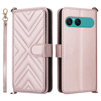 Multifunctional 6-Card Slots Leather Phone Case with Wrist Strap, For Sony Xperia 10 VIII, For Sony Xperia 1 VIII, For Sony Xperia 1 VII