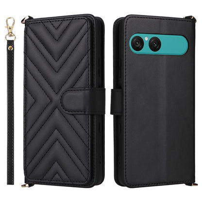Multifunctional 6-Card Slots Leather Phone Case with Wrist Strap, For Sony Xperia 10 VIII, For Sony Xperia 1 VIII, For Sony Xperia 1 VII
