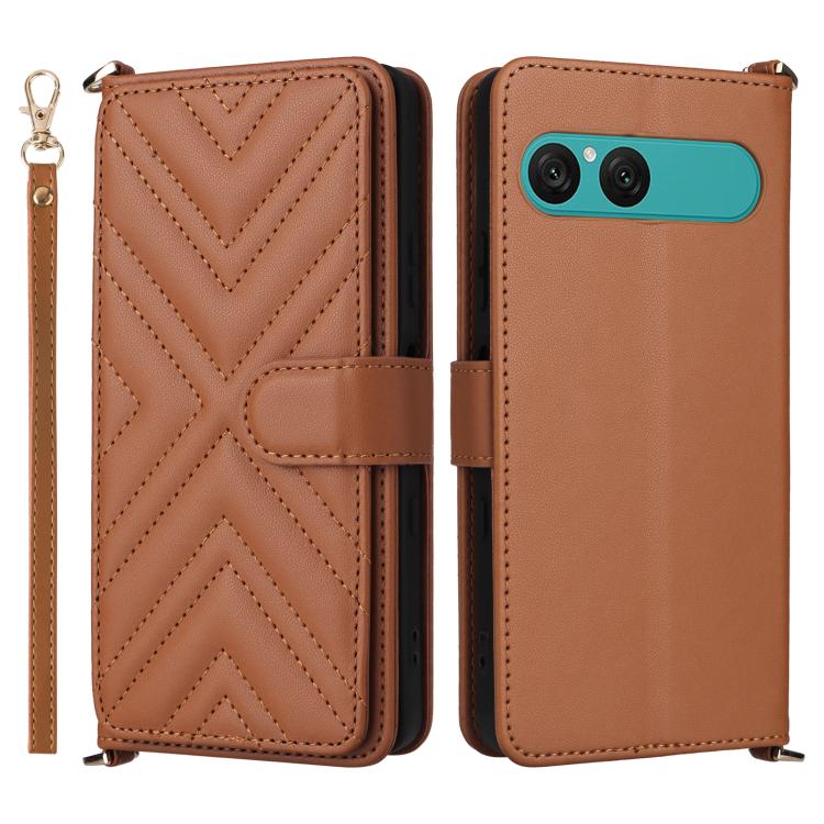 Multifunctional 6-Card Slots Leather Phone Case with Wrist Strap, For Sony Xperia 10 VIII, For Sony Xperia 1 VIII, For Sony Xperia 1 VII