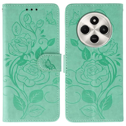 Rose Butterfly Embossed Leather Phone Case, For Redmi 15C 5G / 4G EU 173mm, For Redmi 15 5G Global / 15 4G SEA, For Redmi 15 5G / 4G EU 171mm, For Redmi 15C 5G / 4G Global 171mm, For Redmi Turbo 4 Pro 5G / Poco F7, For Xiaomi Poco F7 Ultra / Redmi K80 ...
