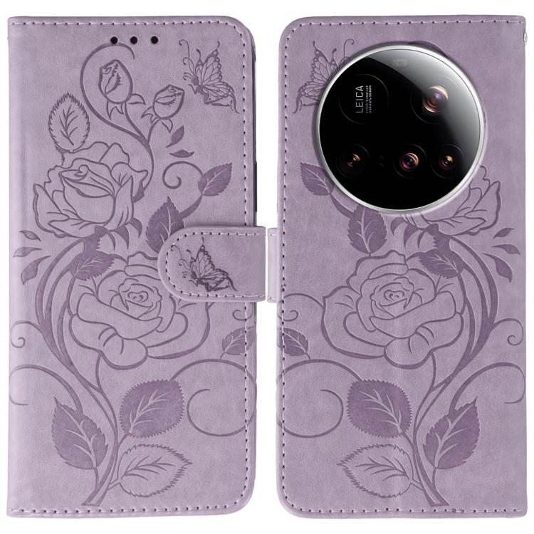 Rose Butterfly Embossed Leather Phone Case, For Redmi 15C 5G / 4G EU 173mm, For Redmi 15 5G Global / 15 4G SEA, For Redmi 15 5G / 4G EU 171mm, For Redmi 15C 5G / 4G Global 171mm, For Redmi Turbo 4 Pro 5G / Poco F7, For Xiaomi Poco F7 Ultra / Redmi K80 ...