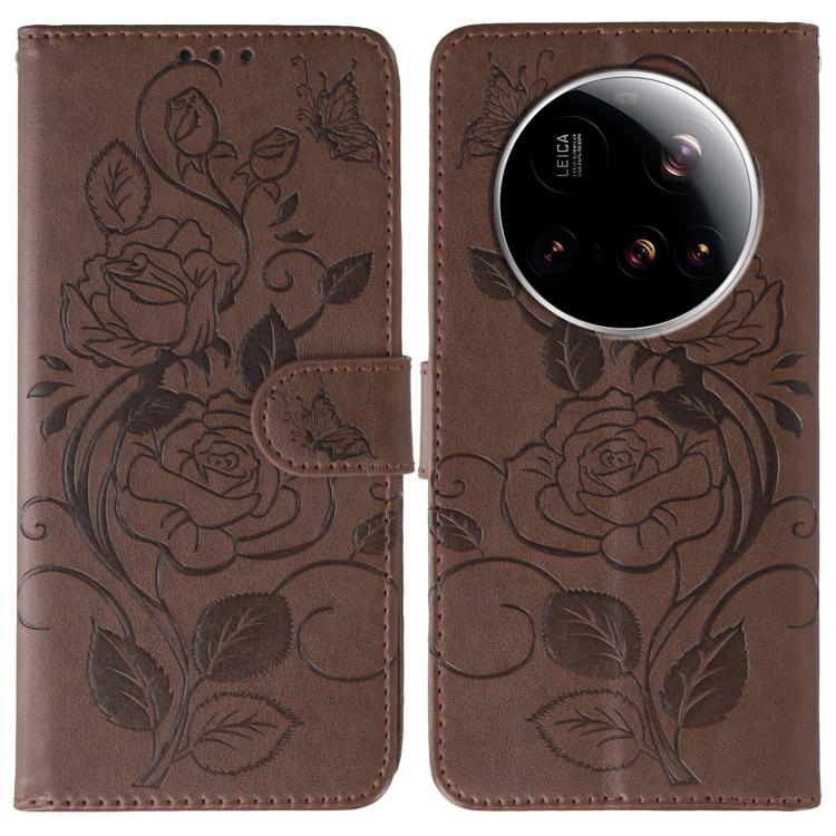 Rose Butterfly Embossed Leather Phone Case, For Redmi 15C 5G / 4G EU 173mm, For Redmi 15 5G Global / 15 4G SEA, For Redmi 15 5G / 4G EU 171mm, For Redmi 15C 5G / 4G Global 171mm, For Redmi Turbo 4 Pro 5G / Poco F7, For Xiaomi Poco F7 Ultra / Redmi K80 ...
