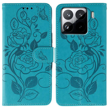 Rose Butterfly Embossed Leather Phone Case, For Redmi 15C 5G / 4G EU 173mm, For Redmi 15 5G Global / 15 4G SEA, For Redmi 15 5G / 4G EU 171mm, For Redmi 15C 5G / 4G Global 171mm, For Redmi Turbo 4 Pro 5G / Poco F7, For Xiaomi Poco F7 Ultra / Redmi K80 ...
