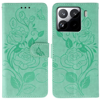 Rose Butterfly Embossed Leather Phone Case, For Redmi 15C 5G / 4G EU 173mm, For Redmi 15 5G Global / 15 4G SEA, For Redmi 15 5G / 4G EU 171mm, For Redmi 15C 5G / 4G Global 171mm, For Redmi Turbo 4 Pro 5G / Poco F7, For Xiaomi Poco F7 Ultra / Redmi K80 ...